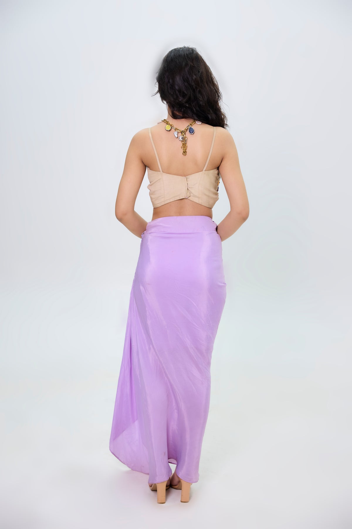 Lavender Lusture drape set